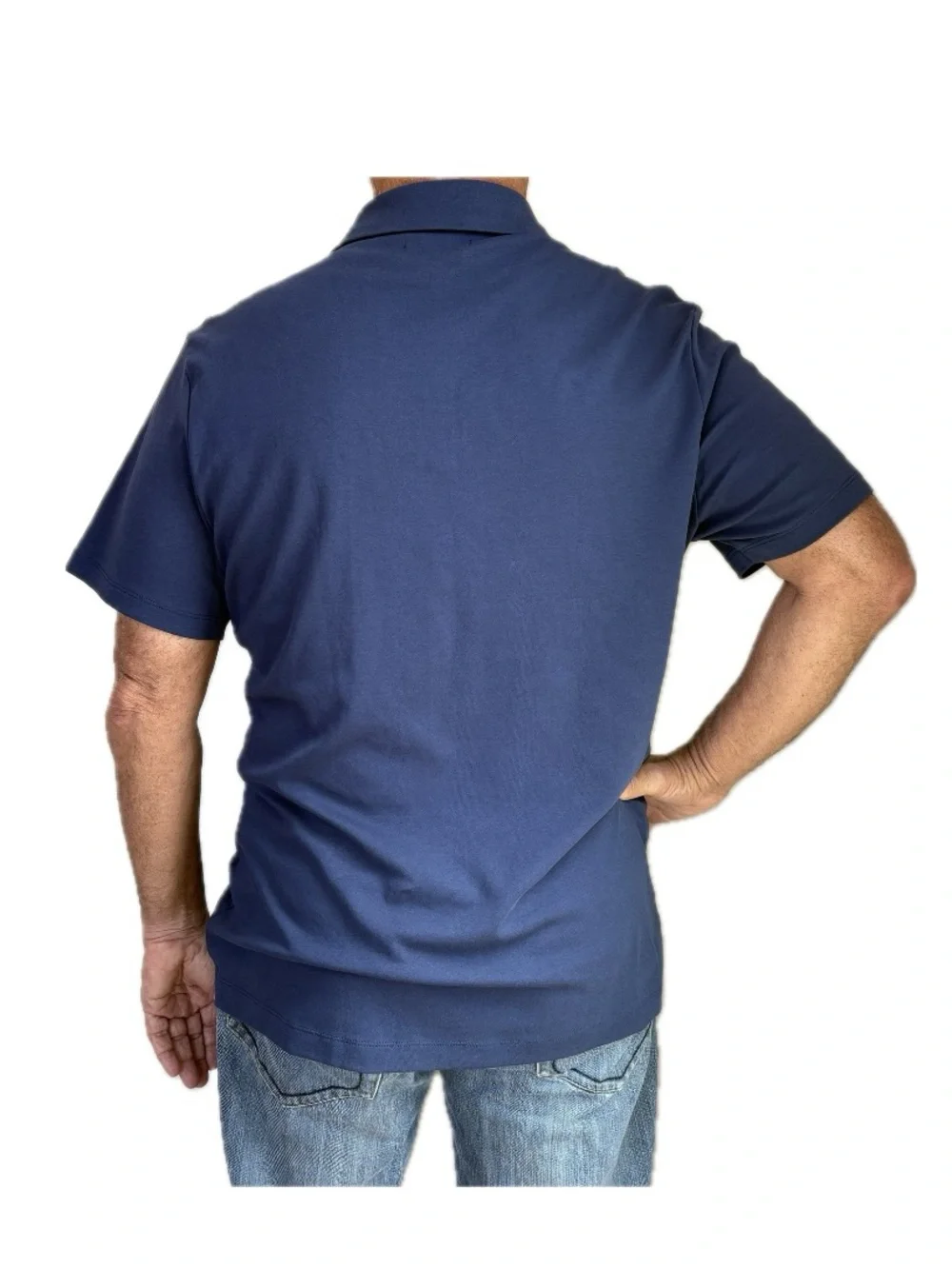 NWOT Banana Republic Men's 100% Cotton Navy Blue Polo Shirt - Size XL - Unworn